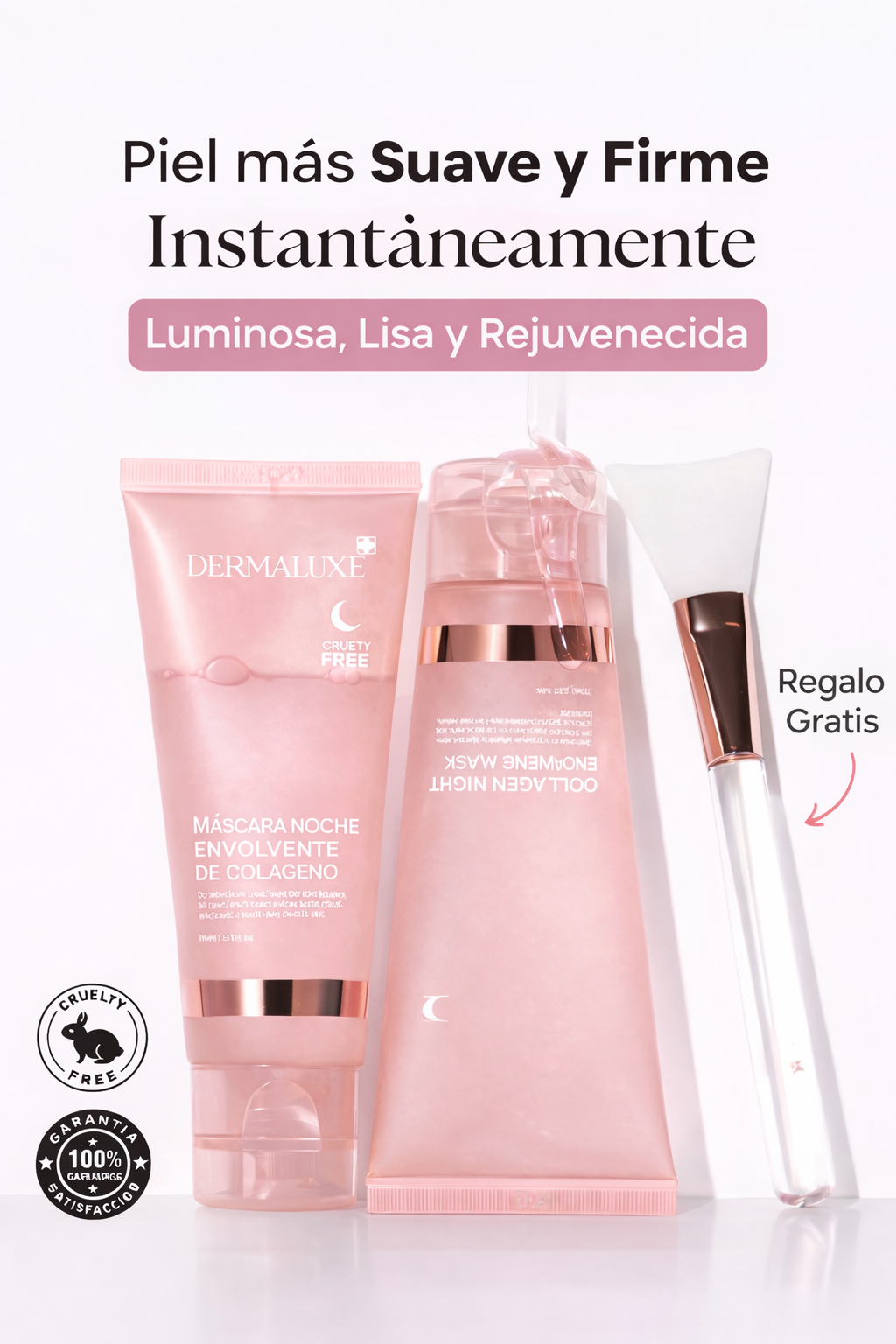 Mascarilla de colágeno para piel de vidrio