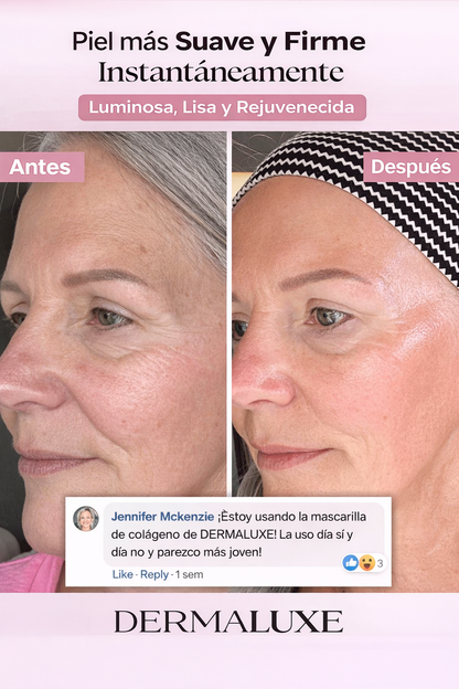 Mascarilla de colágeno para piel de vidrio