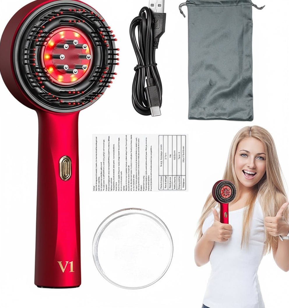 Masajeador Capilar LED – Estimula el Crecimiento y Fortalece el Cabello