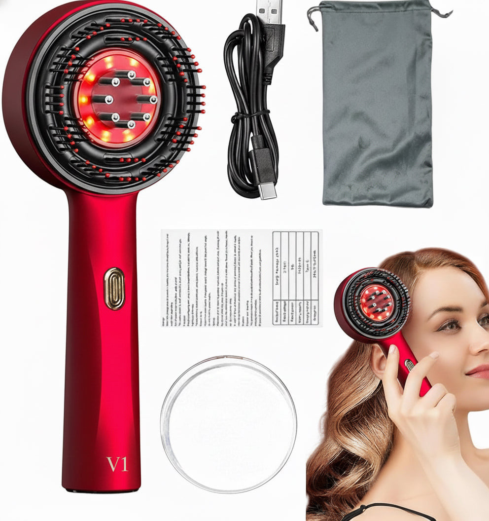 Masajeador Capilar LED – Estimula el Crecimiento y Fortalece el Cabello